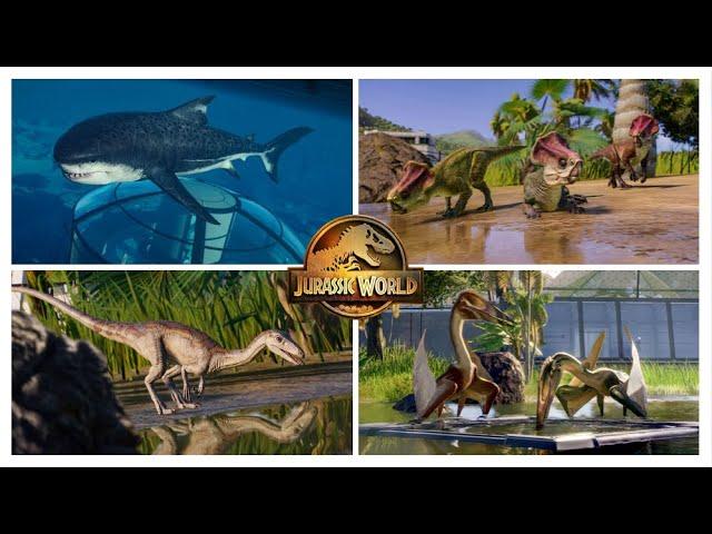 Jurassic World Evolution 2 (Update 10 NEW DLC) All 122 Creatures Showcase + Unique Skins