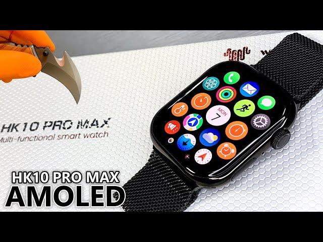 HK10 Pro Max Unboxing & Full Review Best Sport SmartWatch (Amoled/1GB ROM/Local Music/TWS) - ASMR