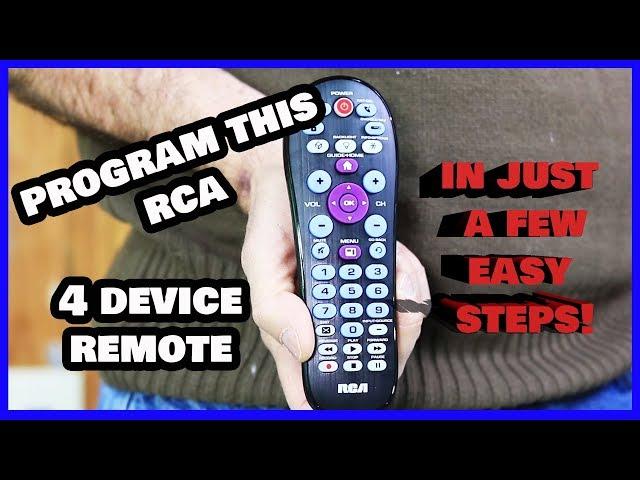 Programming / Setup This RCA 4 Device Universal Remote in....