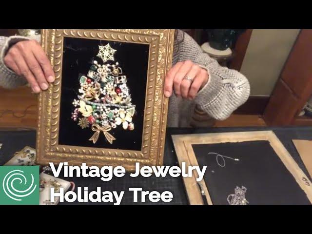 DIY Crafts: Vintage Costume Jewelry Holiday Tree