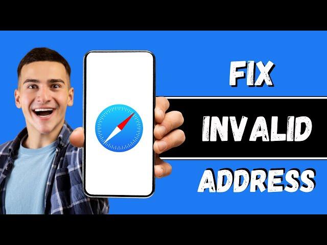 Safari Cannot Open The Page Because the Address is Invalid FIXED