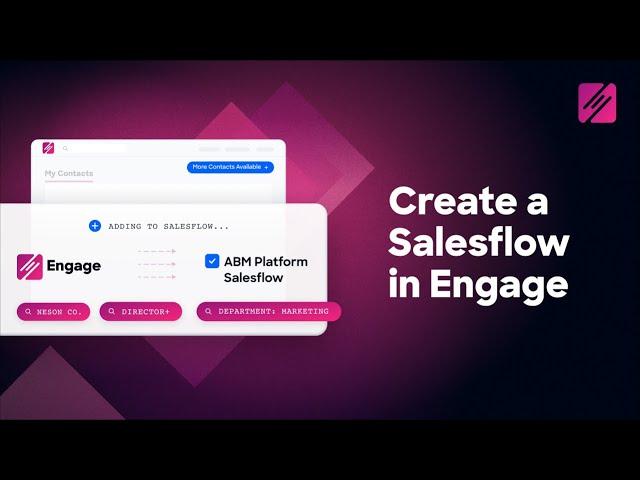 Create a Salesflow in Engage by ZoomInfo