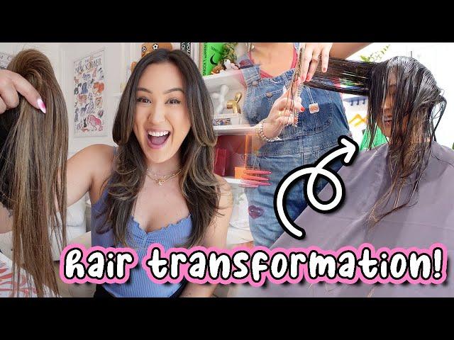 HAIR TRANSFORMATION! New Wifey Era Haircut (Goodbye Extensions)