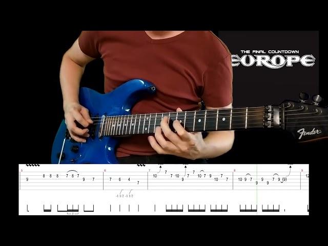 Europe - The Final Countdown solo Tab