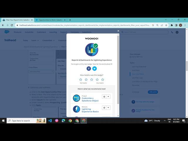 Reports & Dashboards for Lightning Experience | Filter Your Report | Trailhead / Salesforce