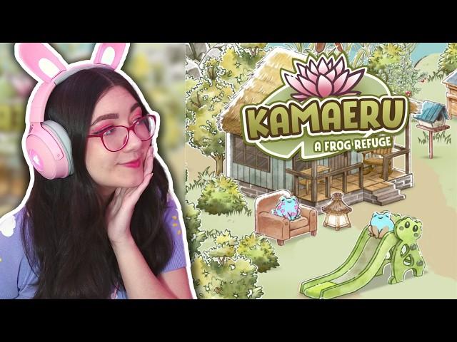 a farming sim...FOR FROGS?! | Kamaeru: a frog refuge