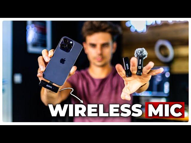 Tiny Wireless Microphone System for iPhone, Android and Cameras #boyalink