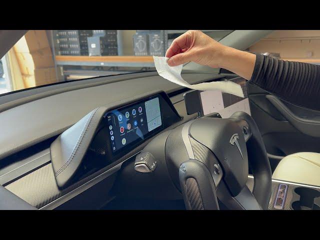 Tesla Model Y / 3 Integrated 10.25” Display with Apply CarPlay and A-Auto Air vent by TesStudio!
