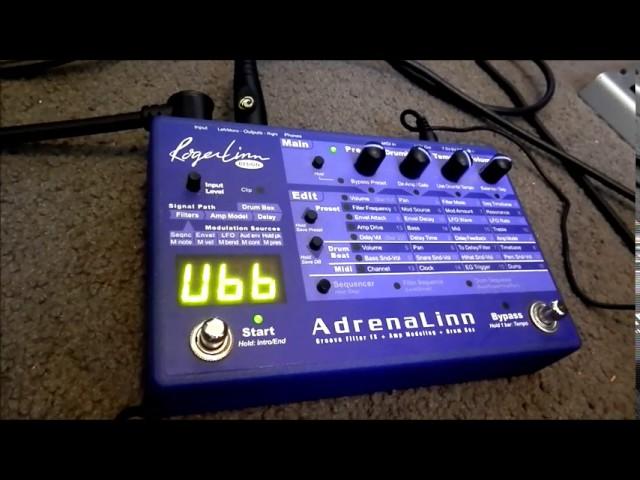 Adrenalinn 1 sequencing guitar multi effects pedal demo