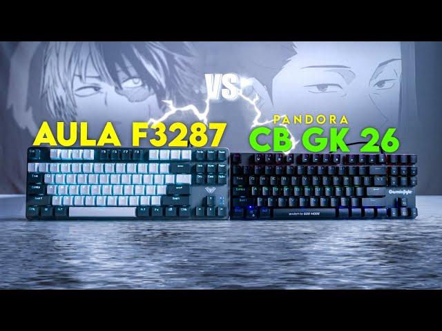 Cosmic Byte Pandora CB-GK-26 vs AULA F3287 | Best TKL Mechanical Gaming Keyboard under 2000 in 2024