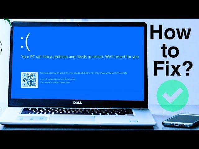 Your PC ran into a problem and needs to restart on windows 10    How to Fix ?