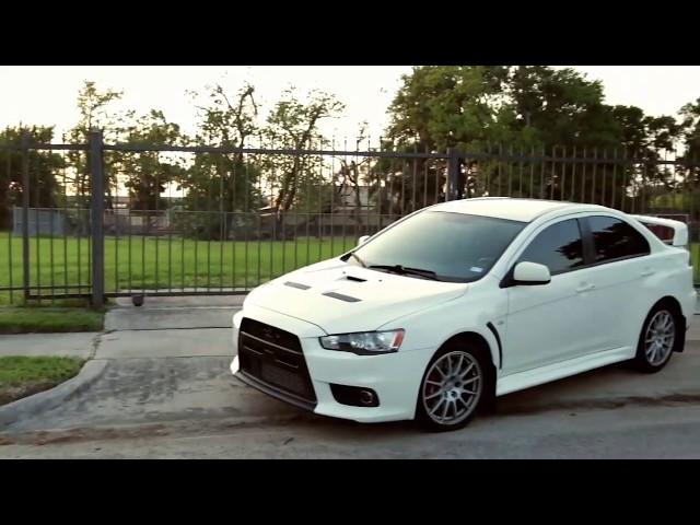 Mitsubishi Lancer Evolution X Manual Turbocharged White 4B11T Engine Night View Instrument Panel