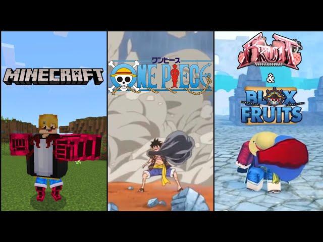 Gomu Gomu No Mi Luffy In Minecraft Vs Bloxfruits Vs Anime