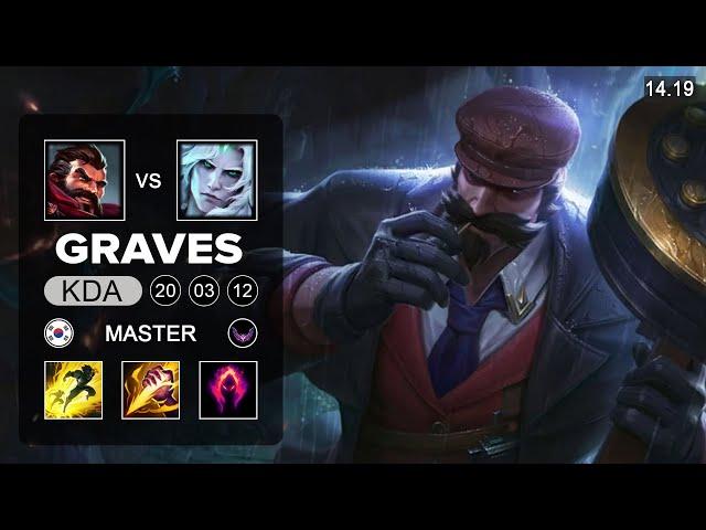 Graves vs Viego Jungle - KR Master - Patch 14.19 Season 14