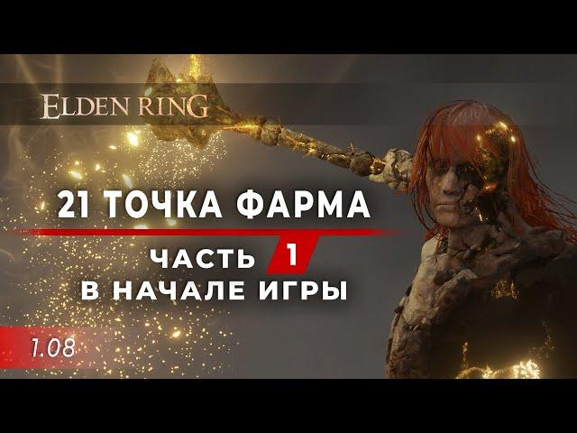 21 точка ФАРМА - Часть 1. В НАЧАЛЕ игры (5 мест) - Elden Ring