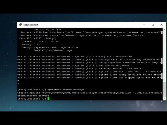 How to Install NTP in RHEL 8 Centos 8