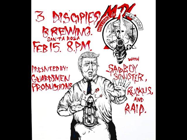 R4ID live at 3 Disciples brewing