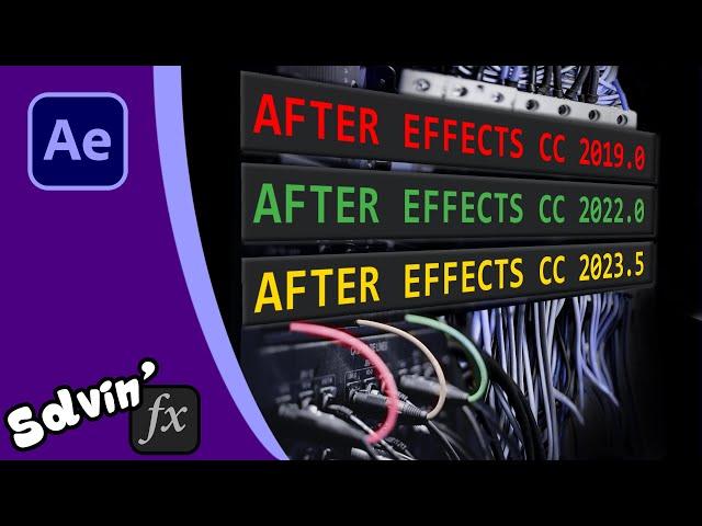 Downgrade After Effects (or any Adobe product)