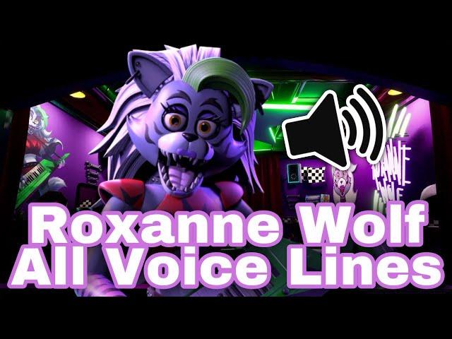 Roxanne Wolf All Voice Lines! ||FNAF Security Breach||