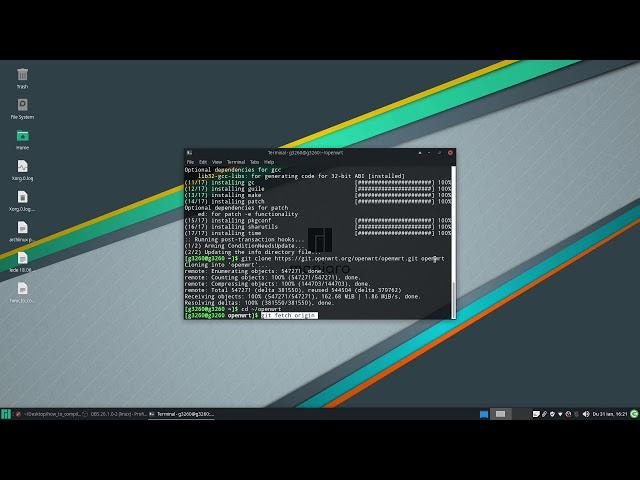 How to compile OpenWRT in Manjaro XFCE