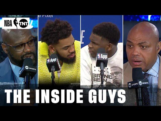 Ant Says He's Beating KAT Up On The Bus For Fouling Out  +Inside talks DAL Adjustments | NBA on TNT