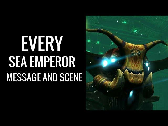 Subnautica: All Sea Emperor messages and scenes