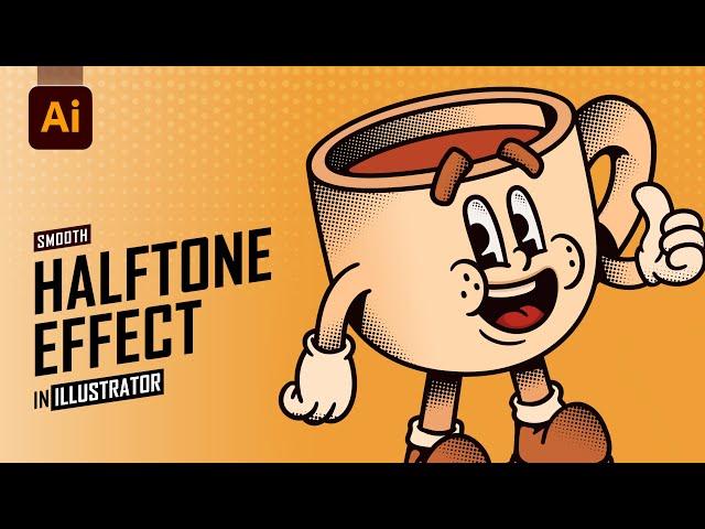 How to Create Halftone Effects in Adobe Illustrator | Halftone Dots |  Illustrator | Halftone effect