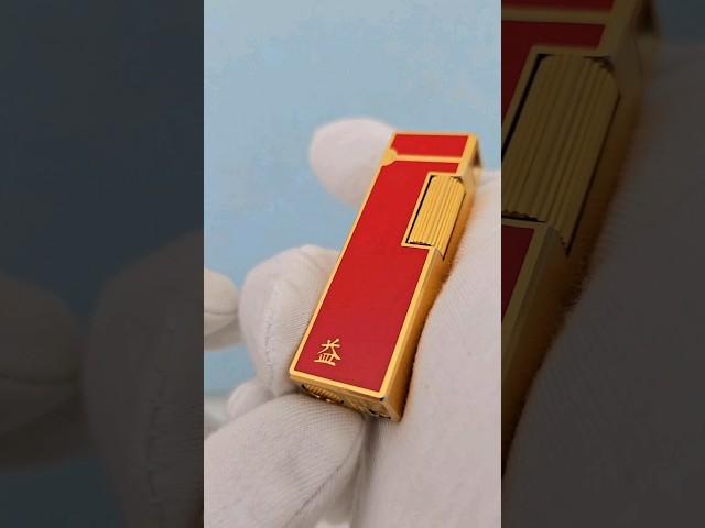  "Red and Gold" Vintage lighter by John Sterling [1980s]     #collection #lighter #discover