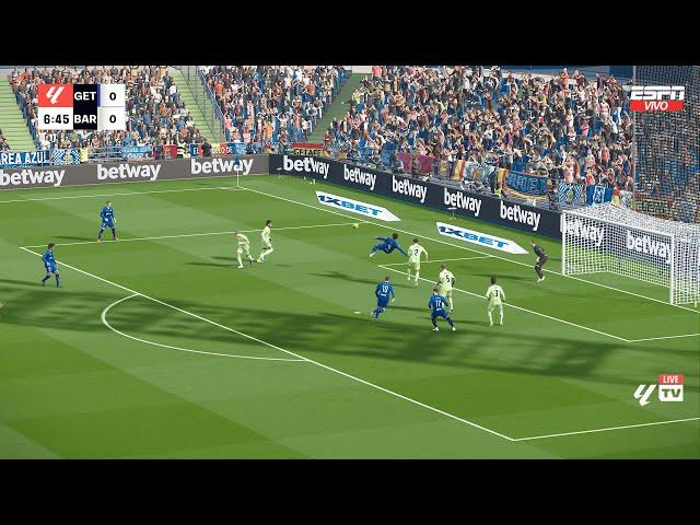 Football Life 2025 + Megapatch V3 Gameplay La Liga Full MOD. Getafe VS Barcelona.