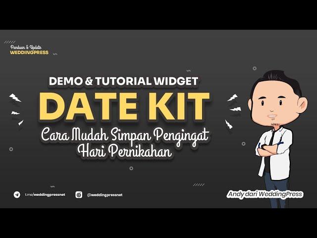 Cara Mudah Simpan Pengingat Hari Pernikahan Dengan Widget Date Kit - Weddingpress v3