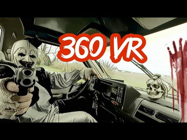 TERROR 360  ( CREEPY ART THE CLOWN )  #vr.  VR HORROR EXPERIENCE  360 video