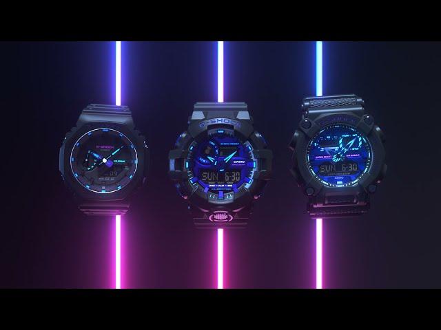 G-SHOCK Virtual World: GA2100VB, GA900VB, GA700VB