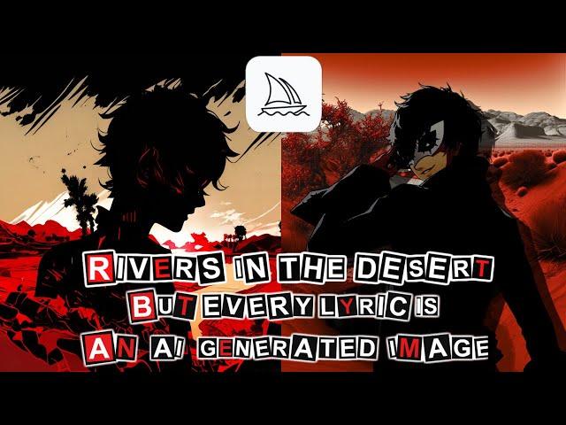 Rivers in the Desert but every lyric is an AI generated image! (behind the scenes)