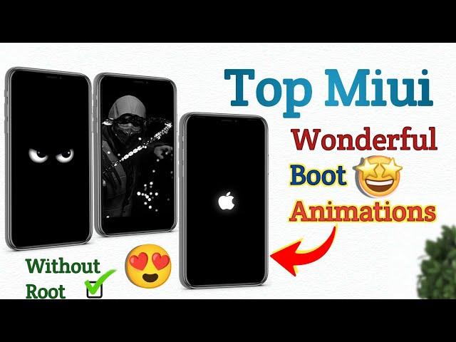 Top 5 Miui boot animations | Change Miui boot animations in Any Redmi & Poco devices | Miui 12,13&14
