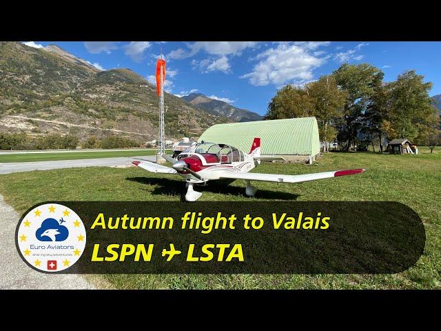 Autumn flight with a Robin to Valais  | Triengen (LSPN) ︎ Raron (LSTA) | VFR