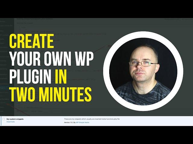 How to Create Your Own Custom Code Snippets Plugin for Wordpress? | Quick Fix #7