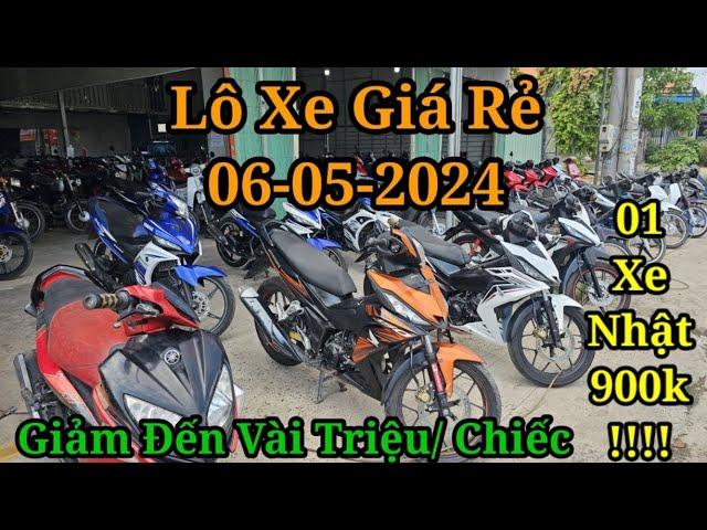 CÓ 01 XE NHẬT 900K!!! XẢ GIẢM SÂU VÀI TRIỆU/ CHIẾC LÔ XE NGÀY 06-05-2024 l XE MÁY TRUNG NGHIỆP 2