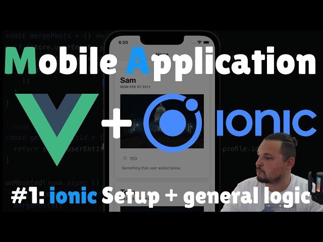 Ionic + Vue.js mobile application. Part 1.