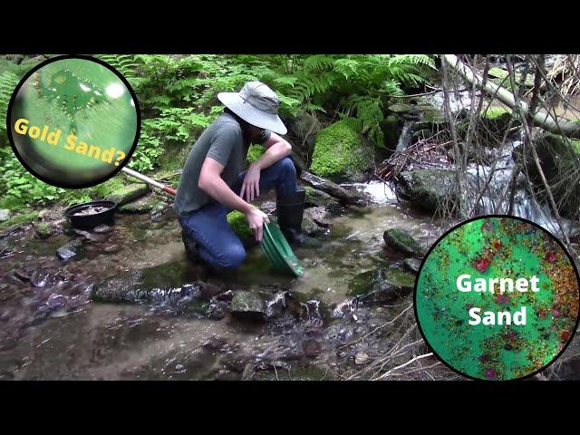 Trying Out The Garret Super Sluice - Gold/Mineral Prospecting - Golden Sand, Garnets, and More