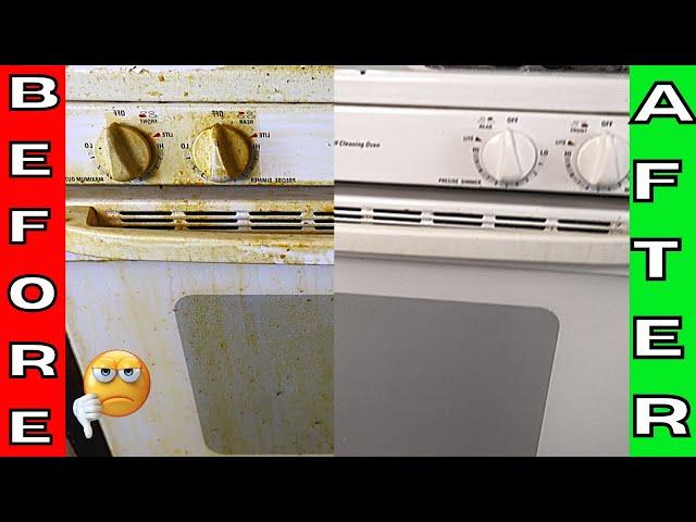 Over 10 YEARS of Grease Build Up on Stove Cleaned!!  So Satisfying!