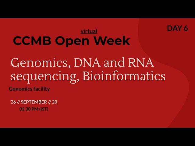 Genomics, DNA and RNA sequencing, Bioinformatics