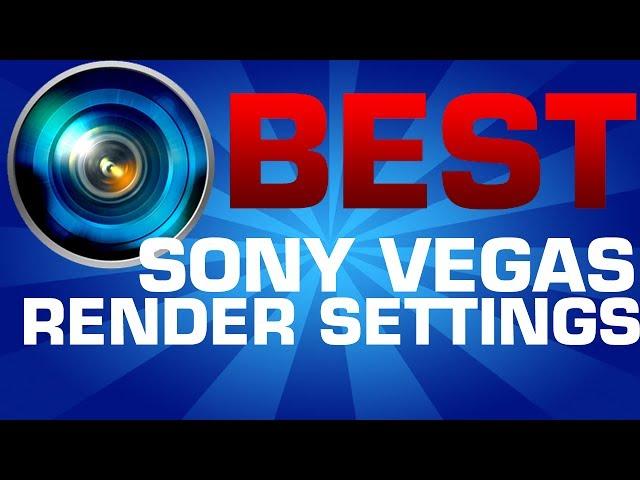 Sony Vegas - AMAZING RENDER SETTINGS - Small File Size - 1080P