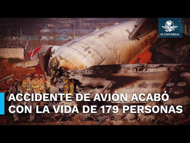 Choque de avión en Corea del Sur, el accidente aéreo más mortal en la historia del país