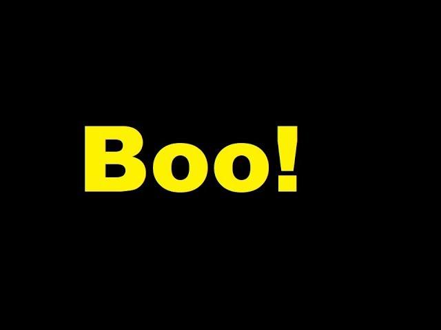 Boo! sound effect