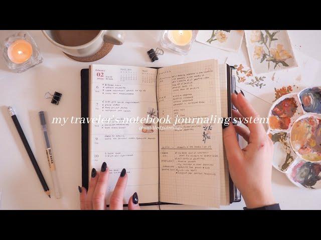 my journaling system | traveler’s notebook weeks + commonplace