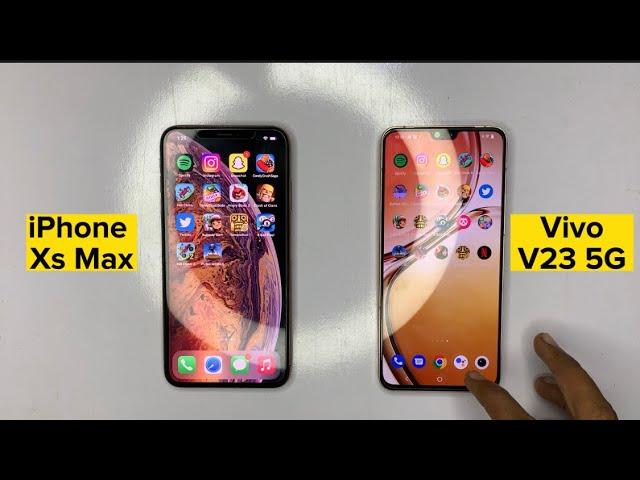 iPhone XS Max vs vivo v23 5G, iPhone XS Max pubg test, v23 pubg test, xs max vs vivo camera test