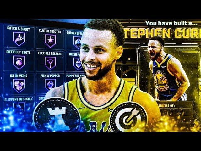 STEPH CURRY BUILD ON NBA 2K20! INSANE PURE SHARP BUILD ON NBA 2K20! GREEN EVERY JUMPSHOT ON 2K20!