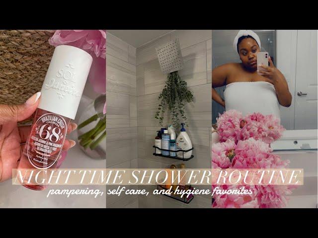 NIGHT TIME SELF CARE SHOWER ROUTINE | FEMININE HYGIENE + SHOWER ESSENTIALS + MORE | GeneiaLacole