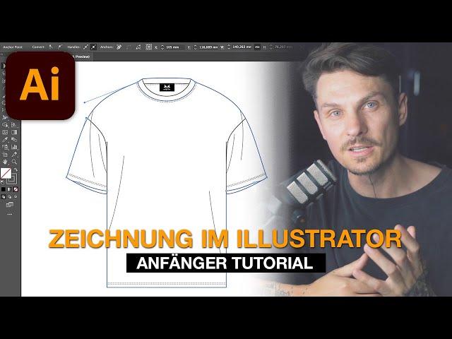 Technische Zeichnung im Adobe Illustrator 2021 (Anfänger Tutorial)