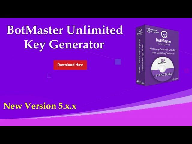 BotMaster Unlimited Key generator | Botmaster Latest version